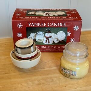 Yankee Candle Snowman Set with Red Box and Measuring Cups